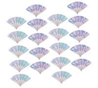ORFOFE 20pcs Wooden Fan Charms Small Hair Stick Charms Retro Color DIY Craft Supplies for Jewelry Making and Hair Accessories for Stringing