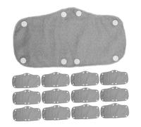 ORFOFE 24pcs Detachable Safety Helmet Sweatband Liner Grey Hard Hat Sweat Absorber Soft Fabric Reusable Non-slip Sweatband for Construction Work and Industrial Use