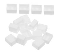 ORFOFE 24pcs Empty Half Pans Paint Palette for Acrylics Watercolors and Oils Portable Plastic Paint Storage Containers for DIY Painting Lightweight and Convenient for Artists and
