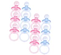 ORFOFE 24pcs Miniature Pacifiers Ornaments Decorative Shower Favors Girl Boy Gift Pink Blue Small Pacifier for Newborn Party