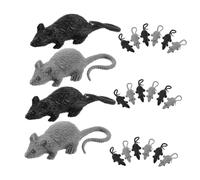 ORFOFE 24pcs Realistic Fake Mice and Rats Halloween Prank and Spooky Animal Party Decorations Compact Lifelike Rodents for Instant Use and Multipurpose Halloween Props