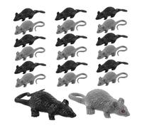 ORFOFE 24pcs Realistic Rat Halloween Black Grey Fake Mice Prank Props for Party Decorations and Scary Jokes Detailed Animal Figures for Festive Fun and Pranks