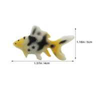 ORFOFE 24pcs Realistic Simulation Fish Figures Small PVC Goldfish Ornaments for Aquarium Decoration Miniature Lifelike Fish Models for Tank Display and Collectors