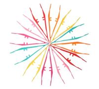 ORFOFE 25Pcs Plastic Tweezers Ergonomic Fine Motor Skills Training Tool for Early Education Sorting Counting Science Experiments Classroom Use