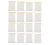 ORFOFE 25PCS Transparent Daisy Stringing Storage Bags PE Plastic Packing Pouches Lightweight Small Organiser for Bread Loaf and Small Items Random Color