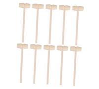 ORFOFE 25Pcs Wooden Crab Mallets Set Natural Wood Mallet for Seafood Cracking and Educational Play Smooth Finish Hammer for Kitchen Use