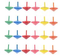 ORFOFE 25pcs Wooden Small Peg-top for Educational Handicraft Random Colors Mini Cognitive Development and Hand-eye Coordination Enhancer Random Color
