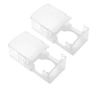 ORFOFE 2pcs Abs Door Knob Safety Covers for Kids with Sleek Modern Design, Hard to Unlock for Child but Easy for Adults, for Toilet and Storeroom Child Proof Locks