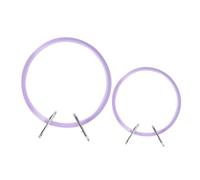 ORFOFE 2pcs Adjustable Embroidery Hoops Set 5 7.25 Metal Screw, DIY Cross Stitch Frames for Hand Sewing and Crafting