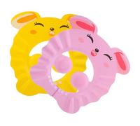 ORFOFE 2pcs Adjustable Eva Baby Hair Washing Hats for Toddlers, Shower Caps Protecting Face and Eyes, Suitable for Swimming and Water Activities, Assorted Colour Bath Visors