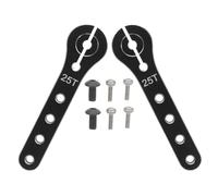 ORFOFE 2pcs Aluminum Alloy Rc Steering Arm Horns Metal Single Arm Horns for Rc Car Truck Airplane DIY Replacement Parts with High Torque Stability and Precision Control