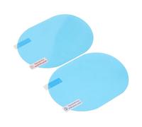 ORFOFE 2pcs Anti-fog Car Rearview Mirror Film Protective Rainproof Adhesive Stickers for Clear Vision in Rainy and Foggy Weather Easy Install Fit