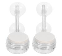 ORFOFE 2pcs Aquarium Air Stone Diffuser Nano Bubble Disk with Suction Cup for Fish Tanks and Small Ponds Oxygen Aerator for Freshwater and Saltwater Aquariums