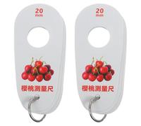 ORFOFE 2pcs Berry Sizing Checker Plastic Caliper Gauge with 9 Sizes Hole, Lightweight Dual-caliper for Efficient Classification in Fruit Sorting Facilities and Sorting Workflows