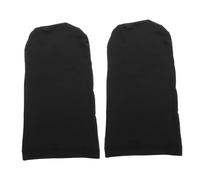 ORFOFE 2pcs Black Dreadlock Caps Spandex Wide Elastic Hair Bandana Hat Unisex Hair Dreads Head Wraps Sleep Bonnet for Men Women Long Braid Cover