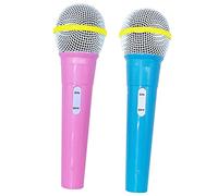 ORFOFE 2pcs Boys and Girls Microphone Toys Fake Microphone for Toddlers Boys Girls Pretend Play Toy for Trolls Party