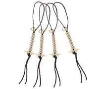 ORFOFE 2Pcs Brass Buddha Meditation Bead Counter DIY Finger Beads Counting Device for Prayer Chanting and Tasbeeh Convenient Buddhist for Mindfulness and Festivals