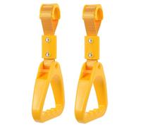ORFOFE 2Pcs Bus Handle Ring for Car and Subway Plastic Nylon Hand Strap for Vehicle Interior Accessories Easy Install Sturdy Grab Handle for Daily Use and Trash Can Lid