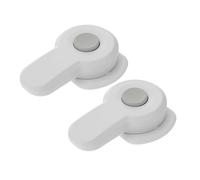 ORFOFE 2pcs Childproof Oven Lock White Plastic Baby Proof Oven Door Lock with Easy Installation for Kitchen Safety and Protecting Children's Safety