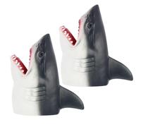 ORFOFE 2Pcs Creative Cartoon Shark Finger Puppets for Educational Soft Animal for Storytime Play and Parent Interaction Decorative Finger Puppets for Boy Girl