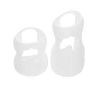 ORFOFE 2pcs Creative Silicone Baby Bottle Sleeves Reusable Protective Covers Soft Sturdy Nursing Bottle Cases for Daily Life Use