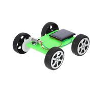 ORFOFE 2pcs DIY Solar Car Model Kit for Educational Stem Science Experiment Engineering Project to Develop Creativity Patience and Motor Skills Green Solar Powered Vehicles for Home