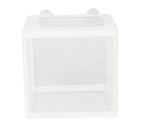 ORFOFE 2PCS Fish Breeding Box with Suction Cups Small Hatch Fish Tank Isolation Box for Fry Protection and Increased Survival Rate Random Color