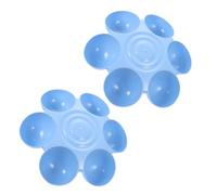 ORFOFE 2pcs Flower-shaped Pet Bowl for Cats and Dogs Petal Design for Food and Water Non- Stable Base Easy to Clean for Feeding Hydration