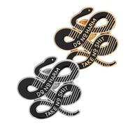 ORFOFE 2pcs Funny Snake Brooches Lapel Pins Lightweight Decorative Accessories for Jeans Clothes Bags Alloy Jewelry