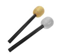 ORFOFE 2pcs Glittered Fake Microphone Prop Portable Lightweight Karaoke Mic for Halloween Masquerade Bar Party Decorations Realistic Singing Performance Accessory
