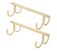 ORFOFE 2pcs Heavy Duty Iron Mug Organizer for Kitchen Cabinets Under Cabinet Coffee Cup Holders with Space Saving Hanging Hooks Multipurpose Shelf Rack for Kitchen Office and Living Room