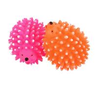 ORFOFE 2pcs Hedgehog Dog Toy Squeaky Latex Toys Puppy Fetch Molar Dog Accessories Safe for Random Color