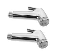 ORFOFE 2pcs High-Pressure Toilet Spray Attachment Plastic Handheld Bidet Sprayer Heads for Rv Bathroom Cleaning Cloth Diaper Rinsing and Camper Toilet Hygiene with Rapid Installation