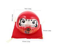 ORFOFE 2pcs Japanese Ceramic Daruma Money Pot Porcelain Wealth Figurines and Desktop Ornaments for Year Dual-purpose Money Box and Luck Symbol Elegant Zen Savings Bank for Home Decor