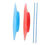 ORFOFE 2pcs Juggling Plates with Sticks for Circus Tricks and Party Entertainment Sturdy and Easy to Learn Spinning Discs for Adults Juggling Games and Performances