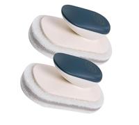 ORFOFE 2pcs Kitchen Bathroom Cleaning Sponge Brush Handle Pan Brush for Dish Washing Sponge Scrubbers for Home Use Soft Scrubber Blue Kitchen Accessories