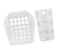 ORFOFE 2pcs Large-capacity Plastic Rabbit Feeder with Hollow Design, Anti-waste and Sturdy Hay Basket for Guinea Pigs and Rabbits, Creative Style Feeding Container for Small Animals