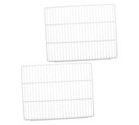 ORFOFE 2pcs Metal Refrigerator Frame Freezer Shelf Organizer with Open Design for Improved Air Circulation Heavy-duty Divider Board for Efficient Fridge Storage and Food Categorization