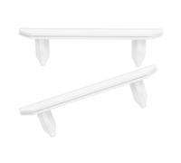 ORFOFE 2pcs Miniature Doll House Wall Shelf Furniture White Tiny Storage Rack Mini House Decor Accessories for Dollhouse Display and Decoration