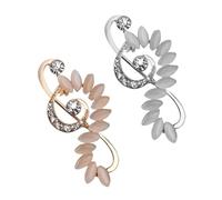 ORFOFE 2pcs Musical Note Brooch Pin Set for Women, Opal Corsage Jewelry, Sweater and Clothing Accessories for Students and Parties, Elegant Necklace Pendant Charms