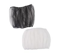 ORFOFE 2pcs Parrot Cage Cover Birdcage Gauze Netting Protector for Birds Dustproof Black and White Bird Cage Netting Suitable for Indoor and Outdoor Use