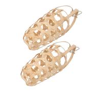 ORFOFE 2PCS Parrot Foraging Basket with Hanging Hook Multifunctional Bird Vegetable Basket for Small Pet Chickens Exercise and Oral Health Maintenance