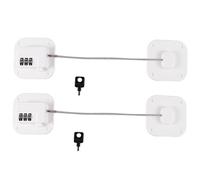 ORFOFE 2pcs Password Refrigerator Lock Fridge for Cabinets Stylish Design Easy to Reset Childproof Accessory for Home Security