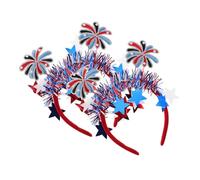 ORFOFE 2pcs Patriotic Hair Accessories for Independence Day Usa Themed Party Comfortable Fit Durable Design Versatile for Various Celebrations