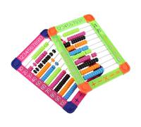 ORFOFE 2pcs Plastic Calculating Abacus Educational Arithmetic for Preschool Early Learning Math Tool Lightweight for Boys and Development Random Color