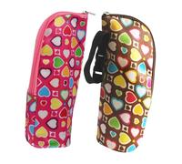 ORFOFE 2pcs Portable Bottle Insulation Bags Keep Warm for Hours Stylish Bottle Pouches Rose Heart Brown Heart for Outdoor Use