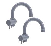 ORFOFE 2pcs Pretend Play Kitchen Sink Faucets Lightweight Plastic Role Playing for Home Parties Outdoor Activities Safe and Easy to Clean