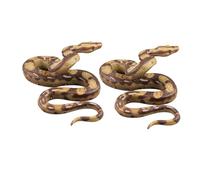 ORFOFE 2pcs Realistic Snake Model PVC Educational for Lifelike Plastic Snake Figures for Science Learning Interactive School Home Use Prank Party Props to Scare Birds