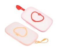 ORFOFE 2pcs Refillable Wet Wipes Box for Travel Portable Wipes Dispenser Holder Strong Case Easy to Use Clean