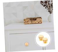 ORFOFE 2pcs Round Cabinet Knobs Modern Aluminum Drawer Handles for Kitchen Bathroom Furniture Easy to Install Dresser Pulls Replacement